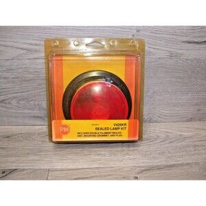 Peterson V426KR Red Round 12V Stop Tail Turn Light Kit Polycarbonate Lens B5